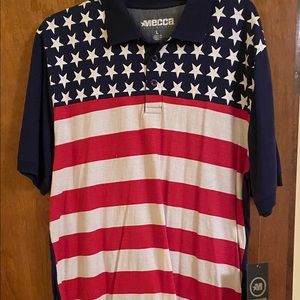 Mecca American Flag Polo